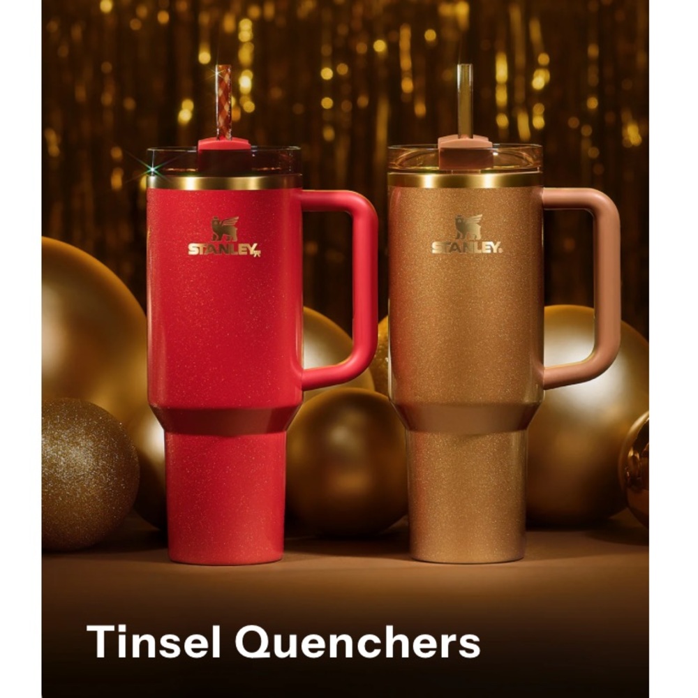 Stanley Tinsel Quencher 40oz Red - Limited Edition (soldout on Stanley website)